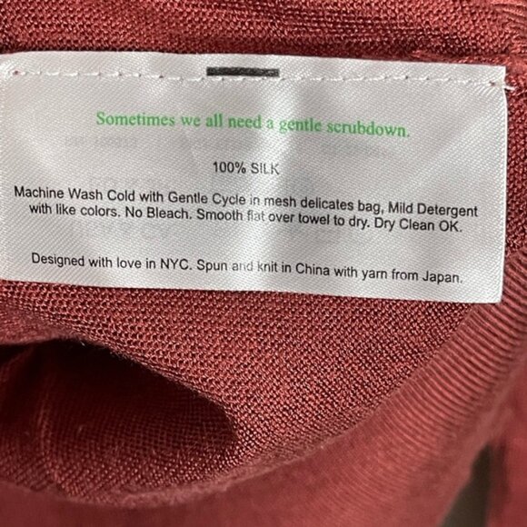 MM Lafleur Red Fitted Ribbed Long Sleeve Tee - Picture 9 of 12